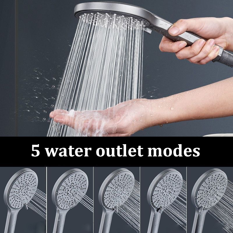 Black 5 Modes Shower Head Adju - High Pressure Shower Head Handheld 评论和价格