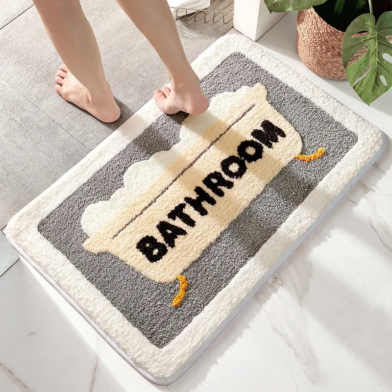 Bath Mat Non Slip Soft Faux Wo - Quick Dry Diatomite Bath Mat 评论和价格