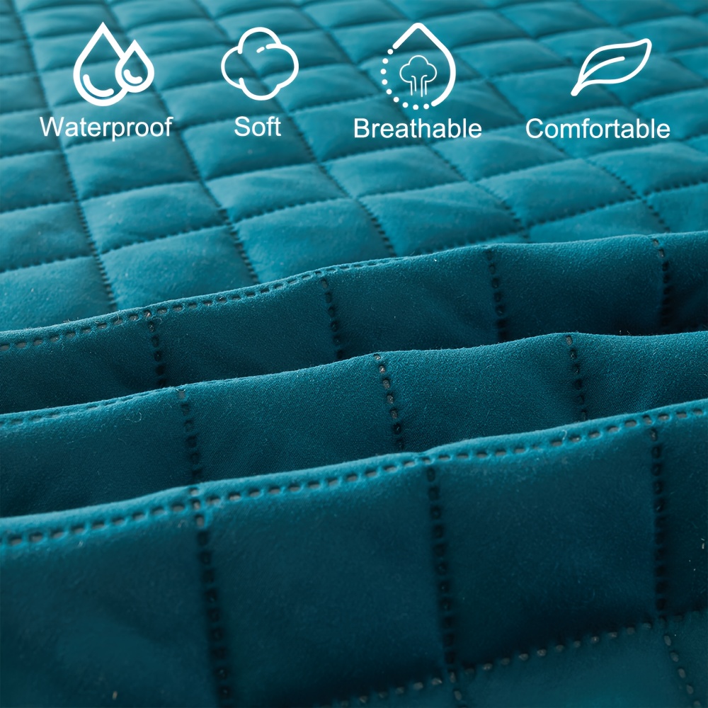 1pc Quilted Waterproof Fitted  - Waterproof Mattress Protector Breathable 评论和价格