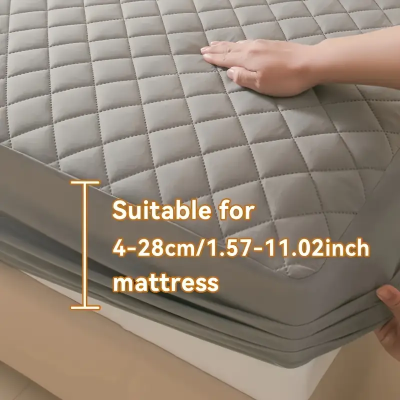 1pc Quilted Waterproof Fitted  - Waterproof Mattress Protector Breathable 评论和价格