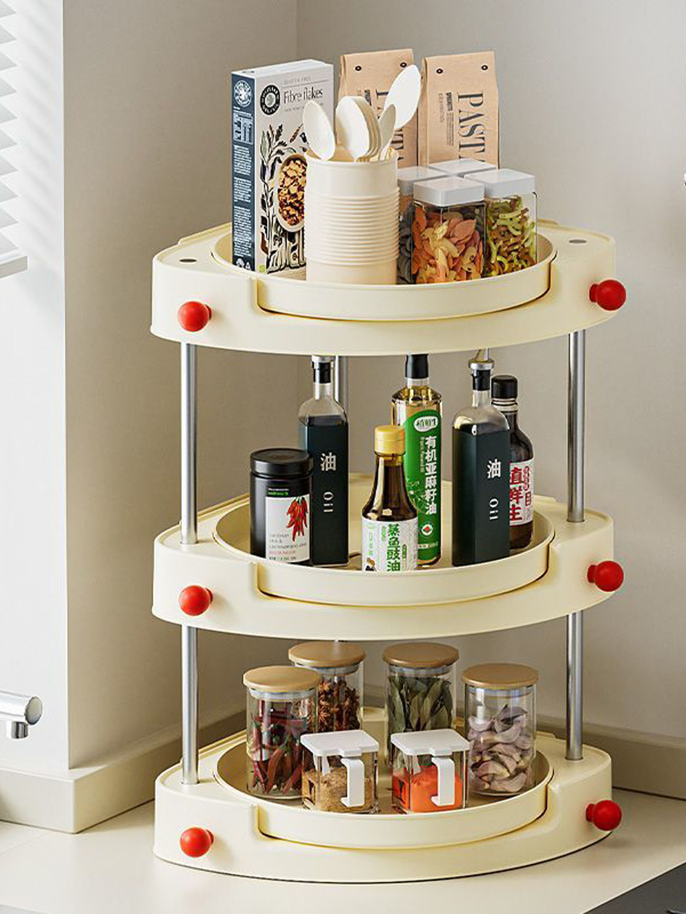 Home storage rack rotating mul - Kitchen 评论和价格