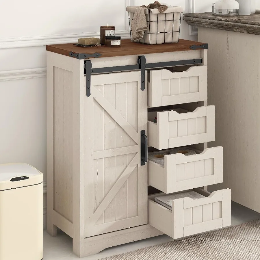 Farmhouse bathroom storage cab - Storage & Organization 评论和价格