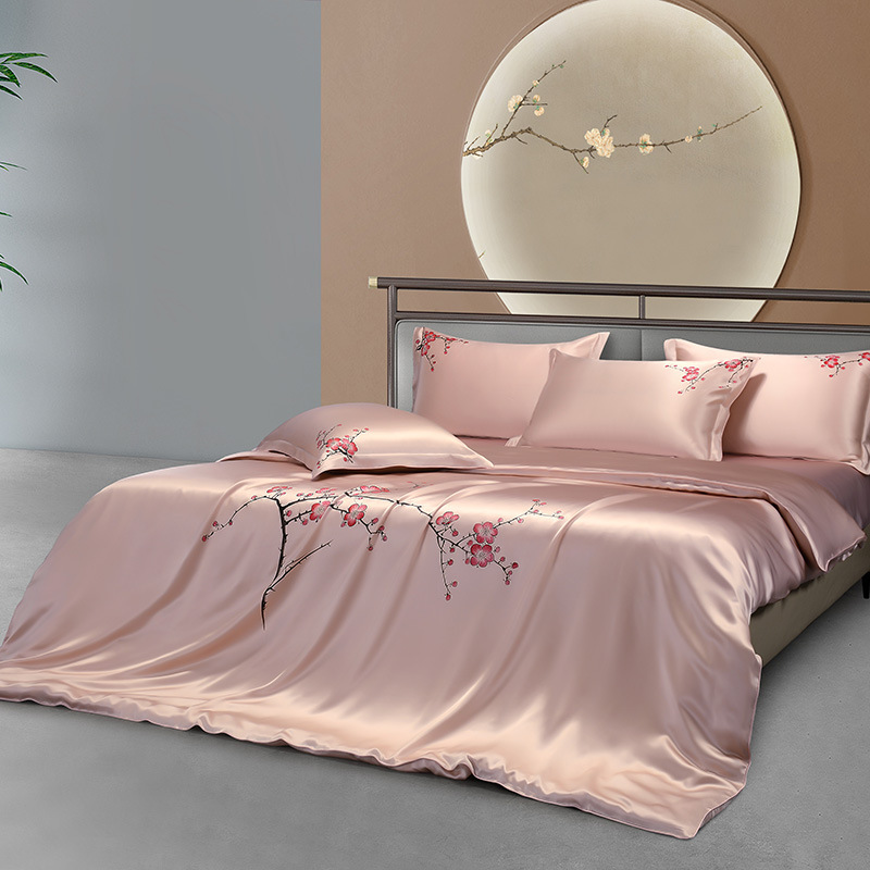 25mm Mulberry Silk Flowers Bed - Aesthetic Floral Duvet Cover 评论和价格