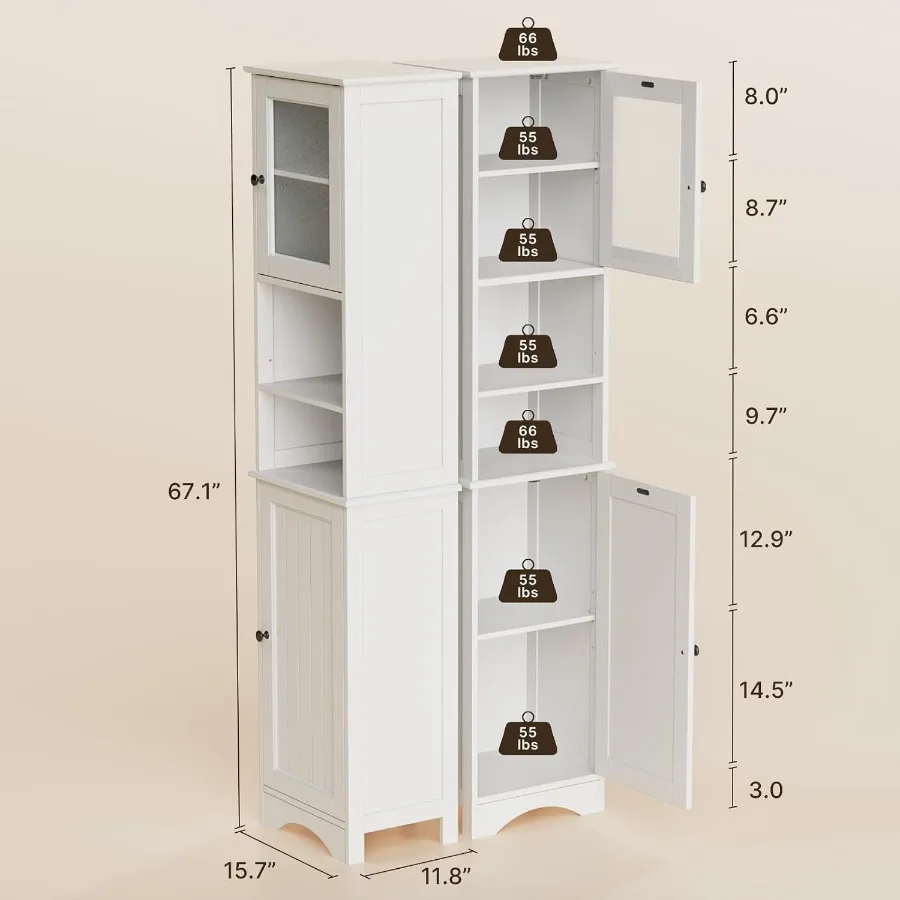 Bathroom storage cabinet combo - Storage & Organization 评论和价格