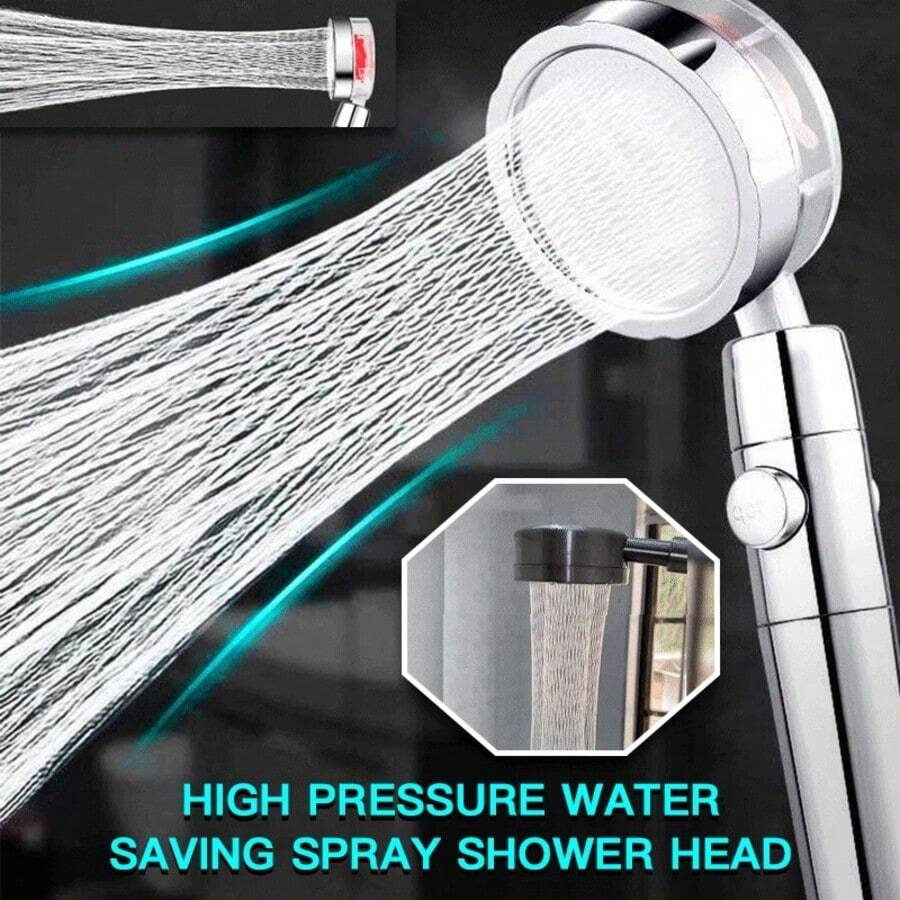 Propeller Driven Shower Head W - High Pressure Shower Head Handheld 评论和价格