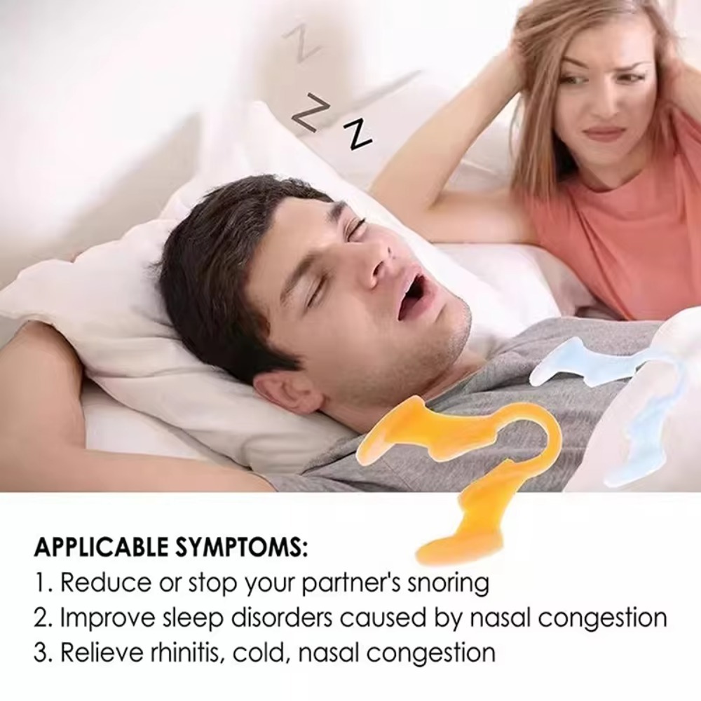 2pcs Mini Stop Snoring Device  - Anti Snore Contour Pillow 评论和价格